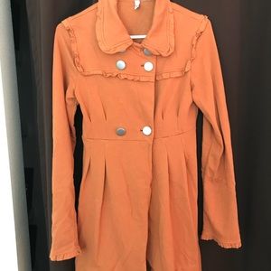 Orange long coat